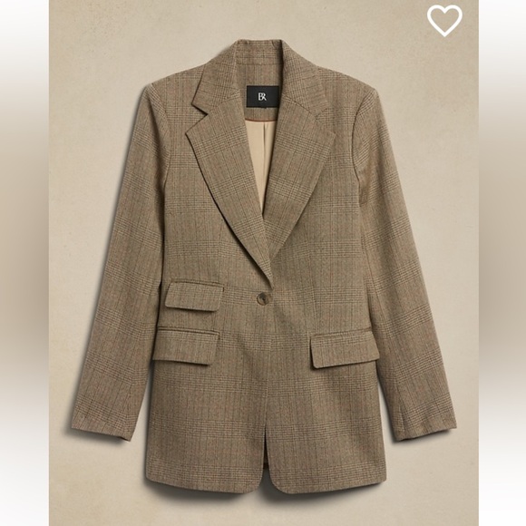 Banana Republic plaid wool blazer - Picture 1 of 7